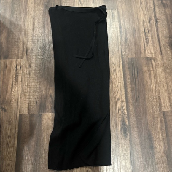 Free People Better Days wrap knit skirt size M black - Picture 2 of 4